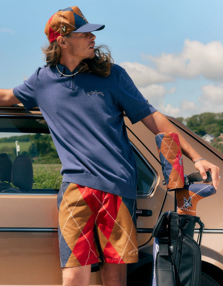 Friends of Feathers Golf Argyle Sweat Shorts