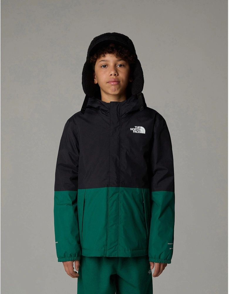 Junior Boys Warm Antora Rain Jacket - Green