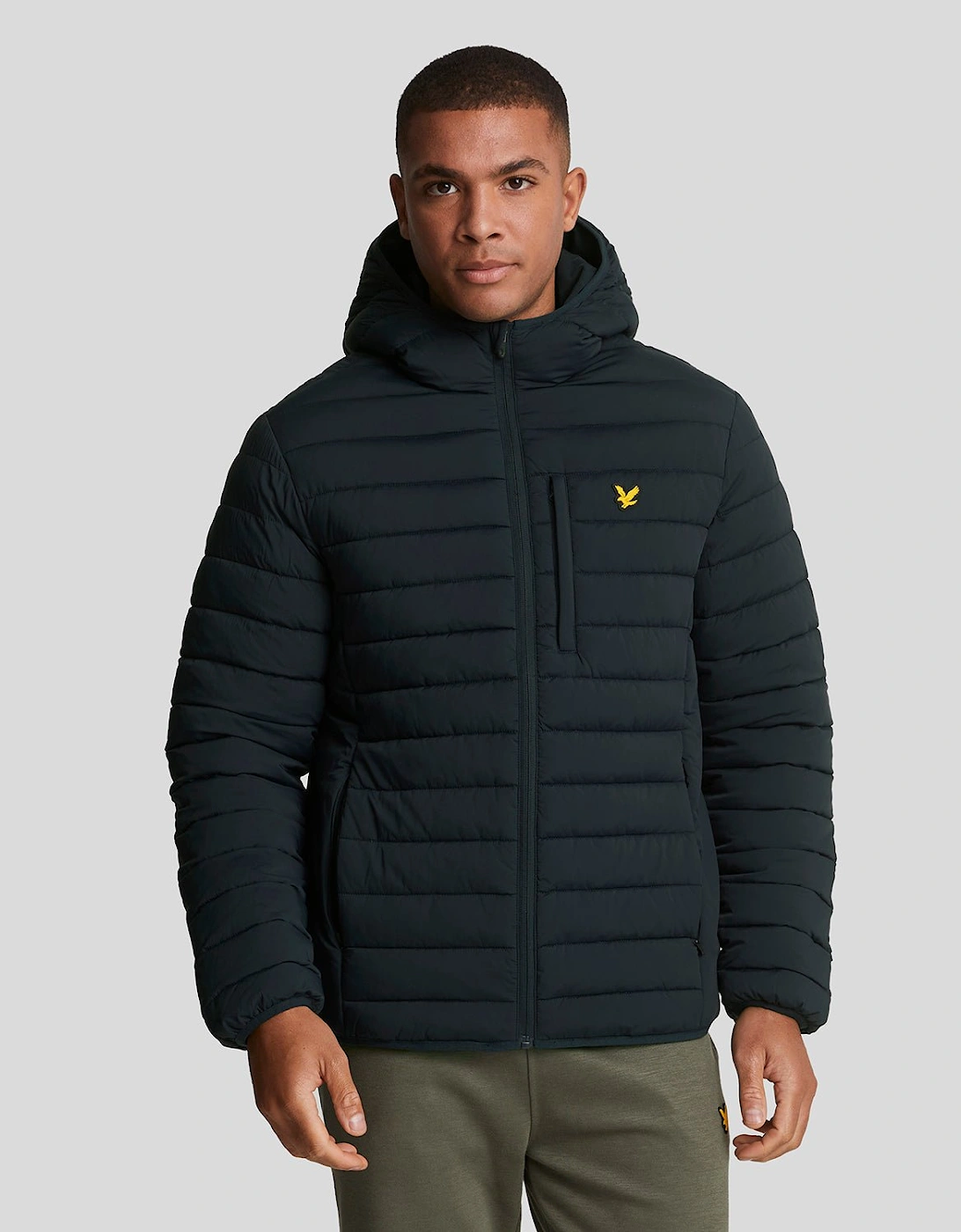 Lyle And Scott Men's Sports Lightweight Puffer Jacket - Navy - Size: 40/Regular