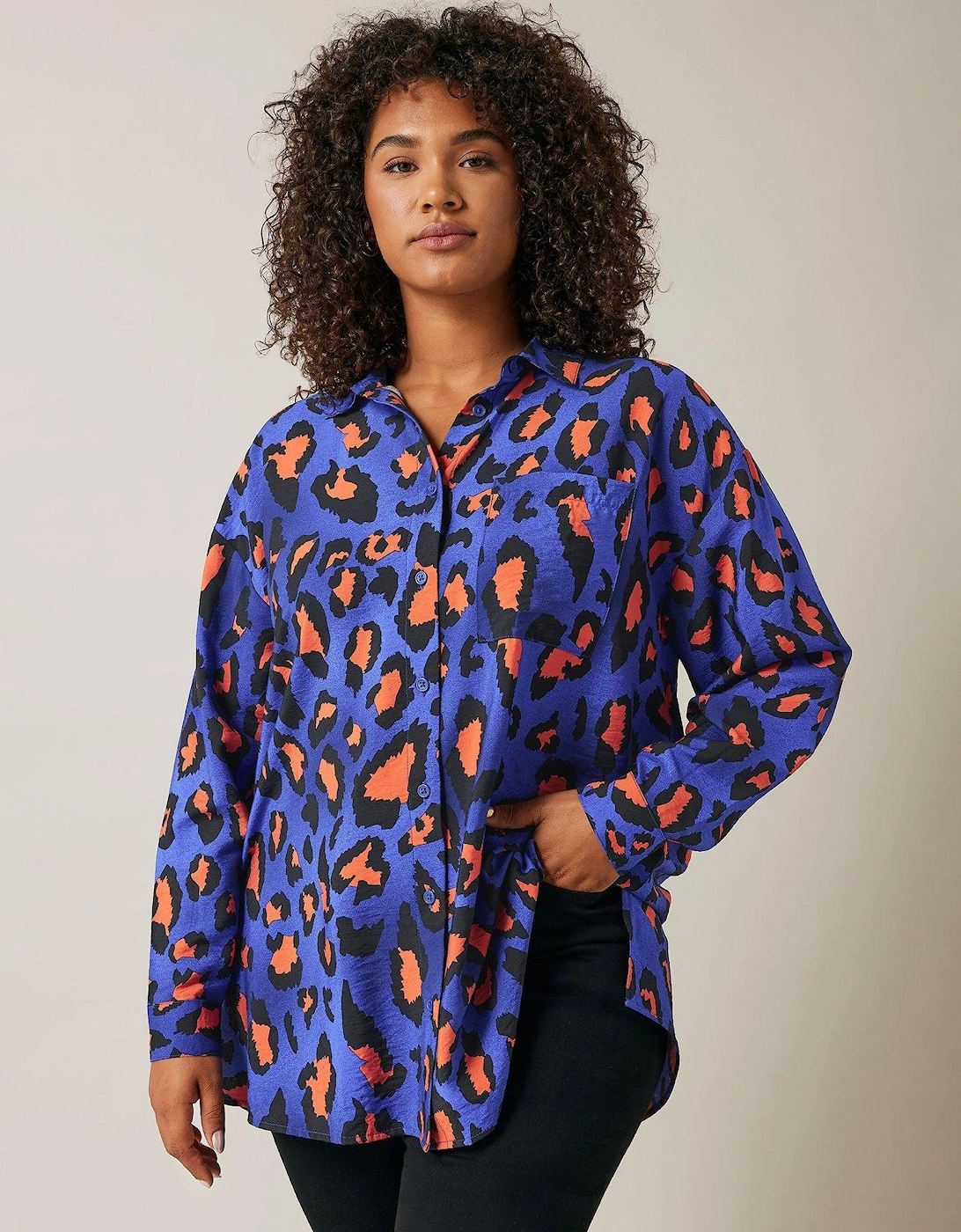 Oversized Spot Print Shirt, 2 of 1