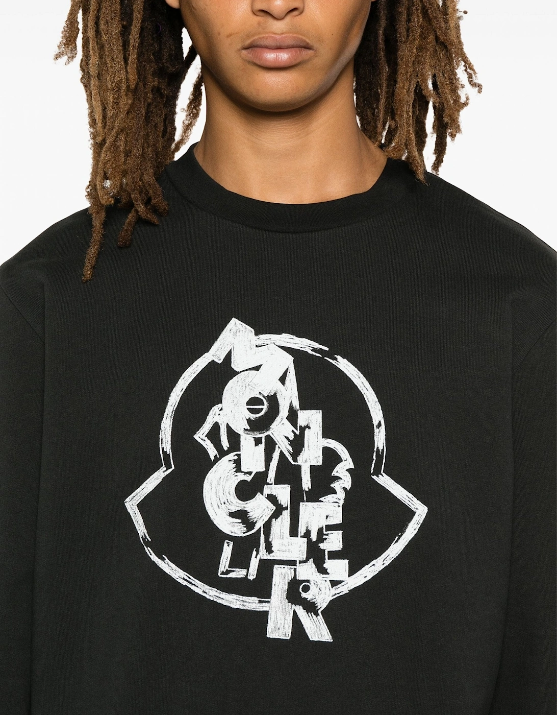 Printed Logo Cotton Sweatshirt Charcoal