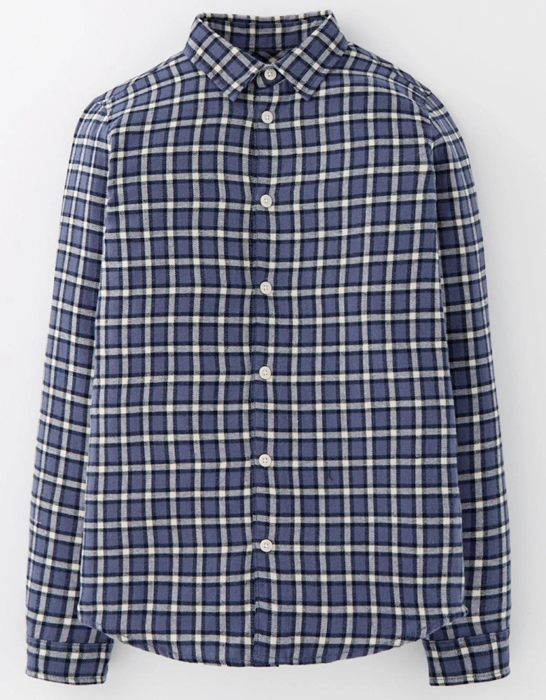 Younger Boys Joshua Flannel Check Shirt - Nightshadow