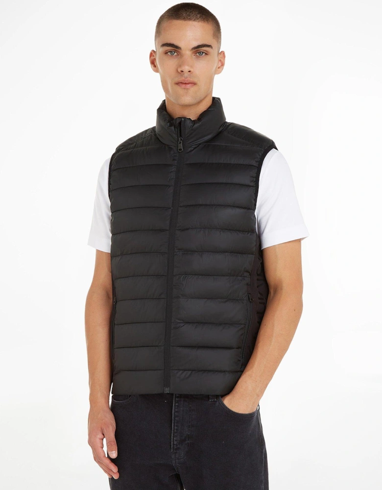 Side Logo Vest Gilet - Black