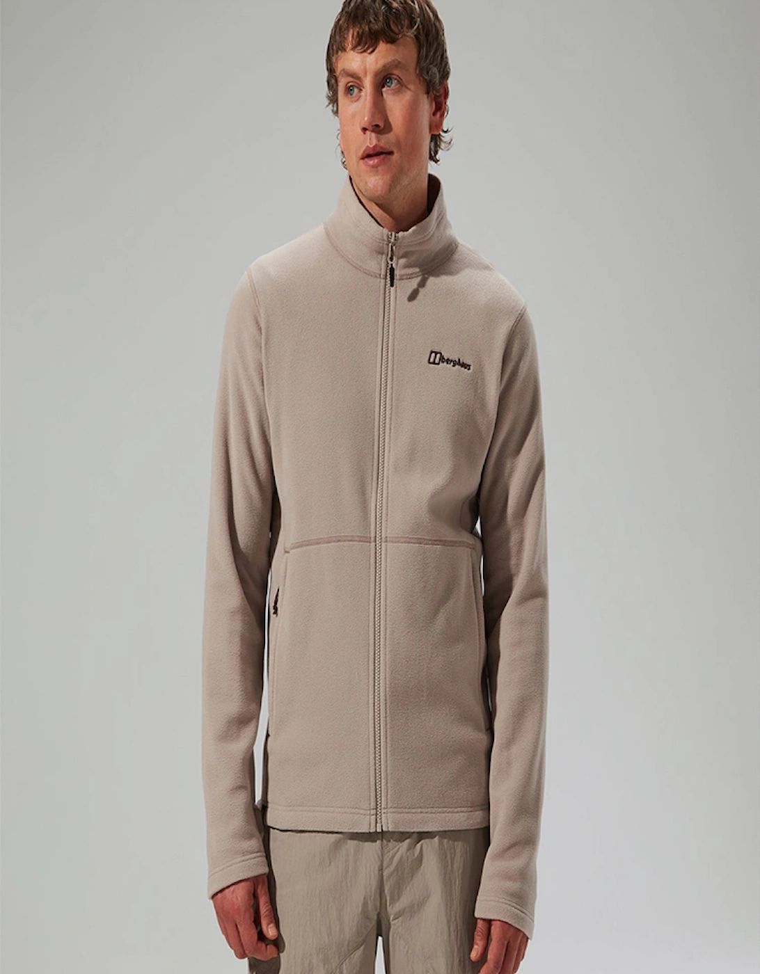 Men's Berghaus Men's Prism Micro InterActive Polartec Fleece Jacket - Tan - Size: 38/Regular