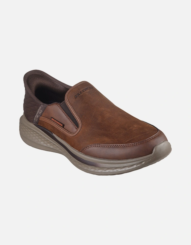 Men's Slade Cooper Low Profile Leather Slip Ins Brown