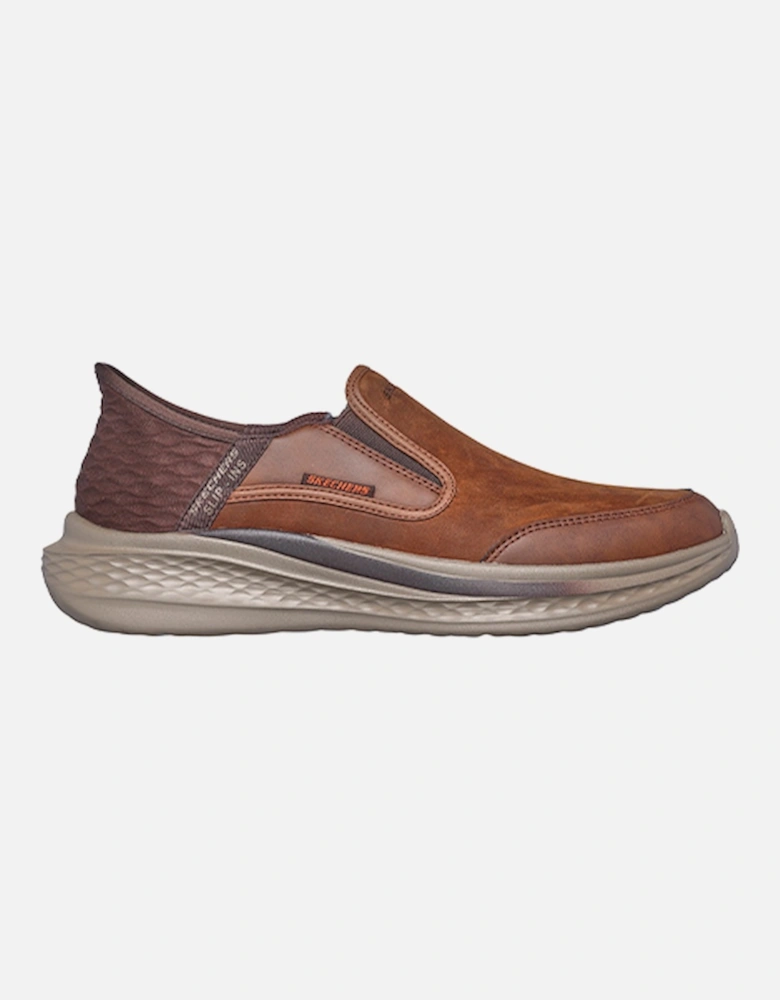 Men's Slade Cooper Low Profile Leather Slip Ins Brown