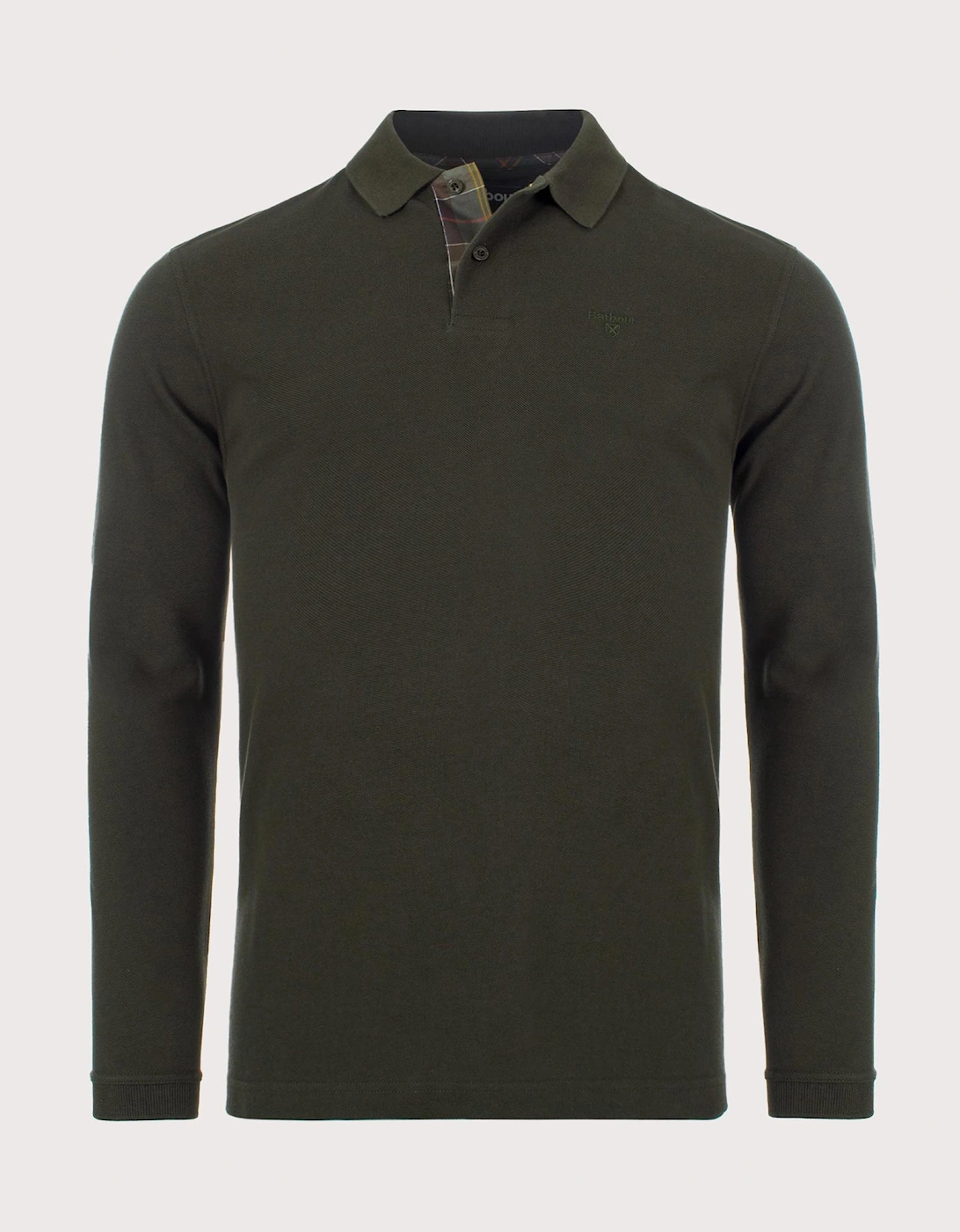 Long Sleeve Tartan Placket Polo Shirt, 3 of 2