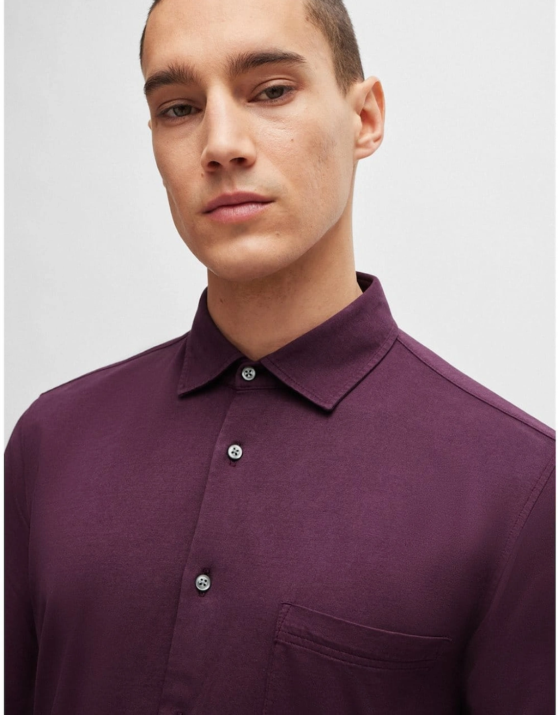 Garment-Dyed Slim-Fit Shirt