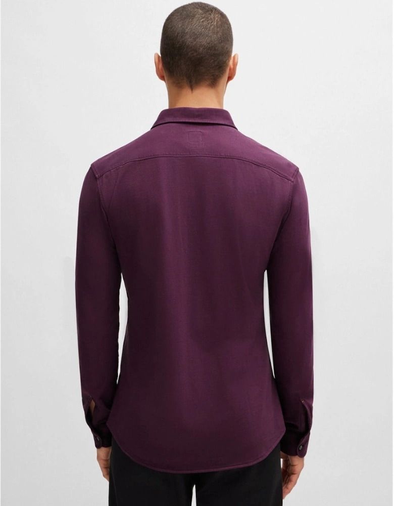 Garment-Dyed Slim-Fit Shirt