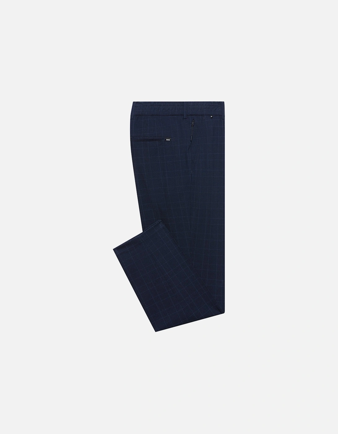 P-Perin Checked Mid-Rise Tapered Trousers