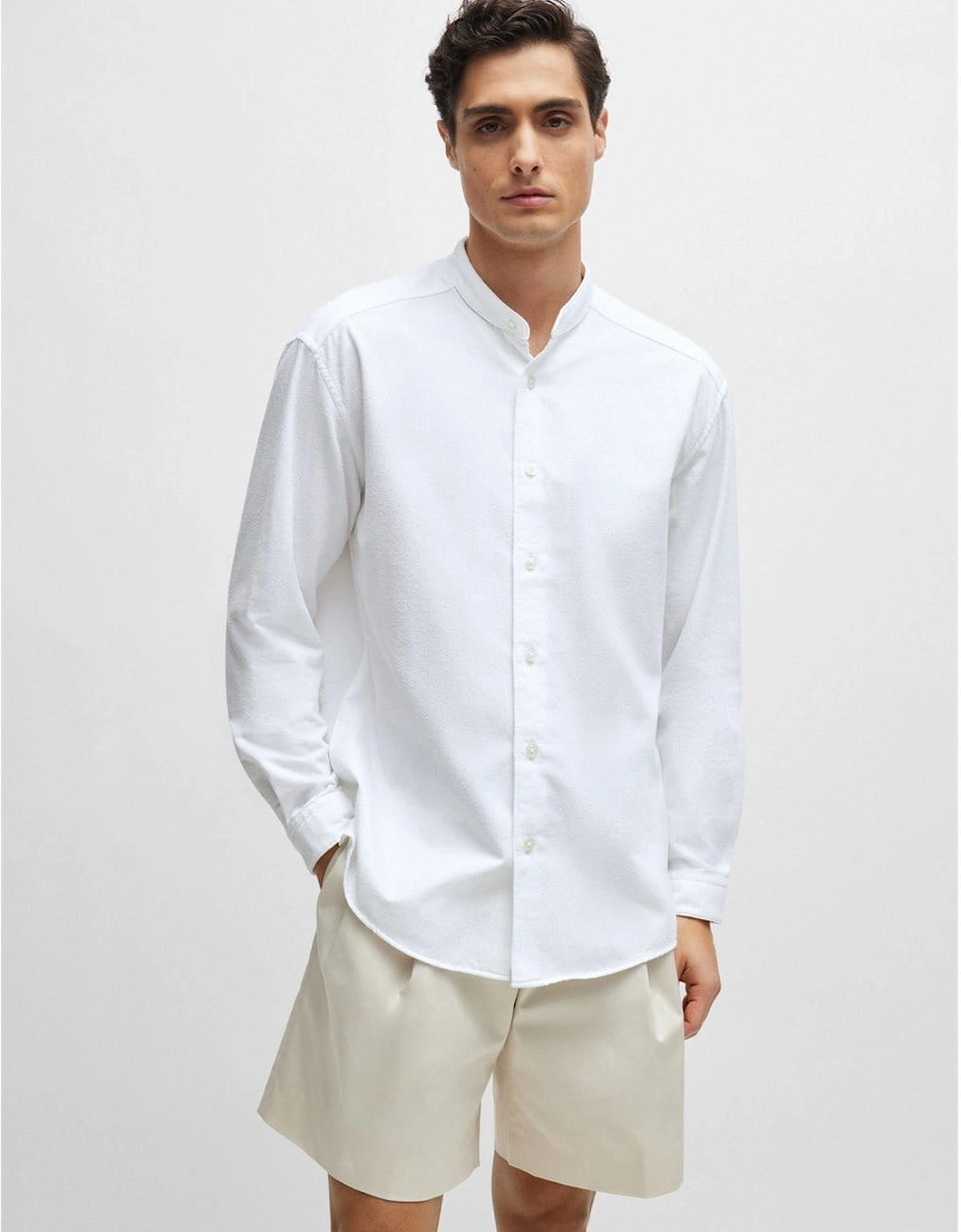 C-Cole Collarless Shirt