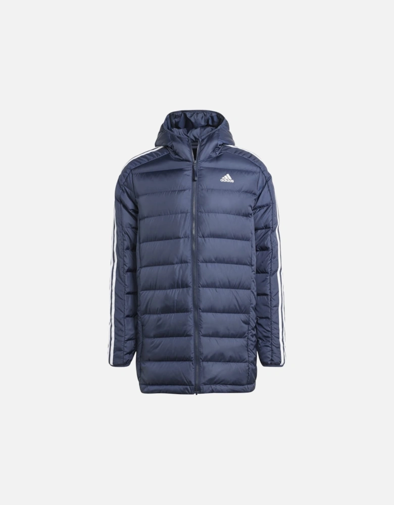 Essentials 3-Stripes Light Down Hooded Jacket