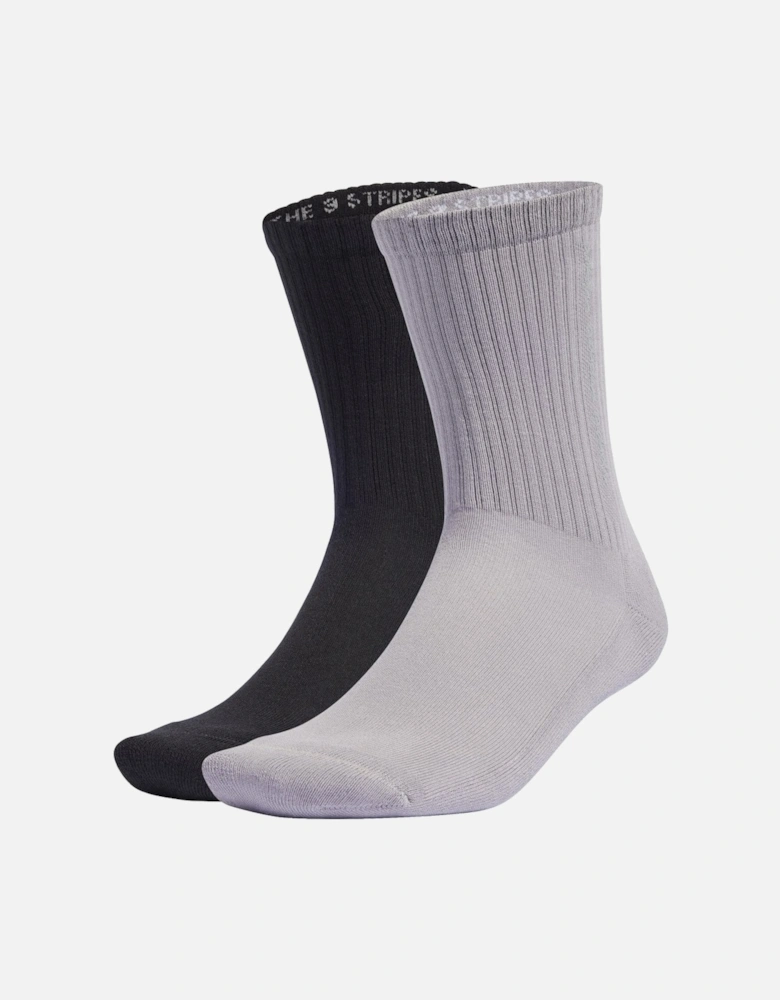 2 Pack of Cushioned Crew Socks