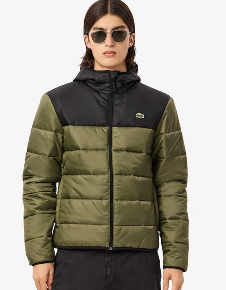 Men's Water-Repellent Quilted Puffed Jacket