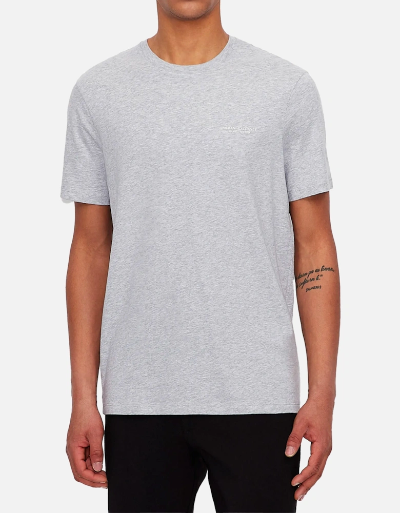 8NZT91 Logo T-Shirt - Light Grey Marl