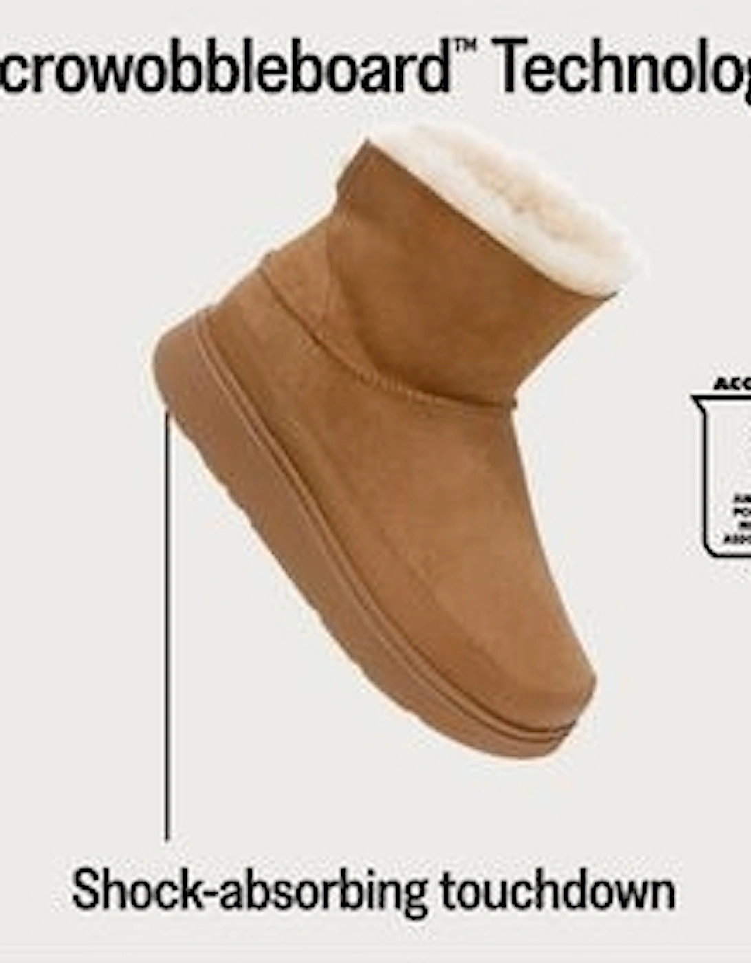 GEN-FF  Mini Double-Faced Shearling Boots Tan