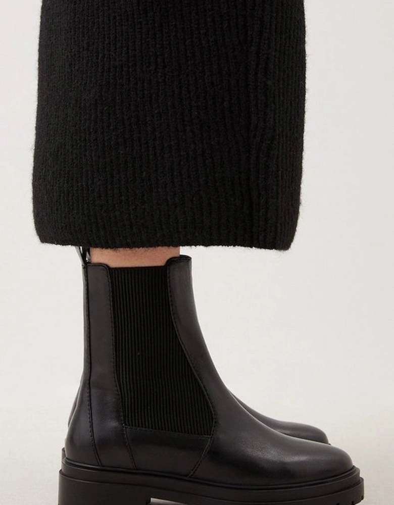 Leather Chunky Chelsea Boot