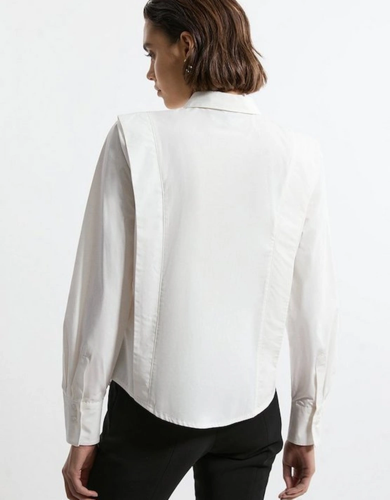 Tailored Pin Tuck Waist Shirt