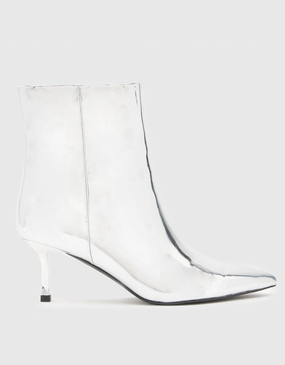Brynn Kitten Heel Boot - Silver, 5 of 4