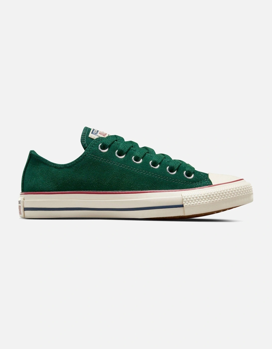 Womens Color Pack Suede Ox Trainers - Dark Green, 8 of 7