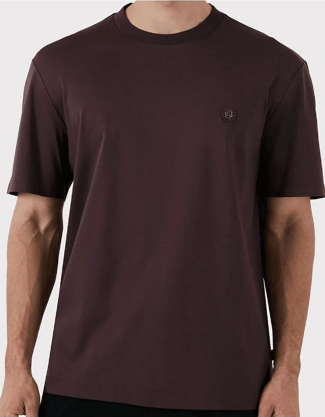 C-Taut 01 Logo Slim Fit Maroon T-Shirt