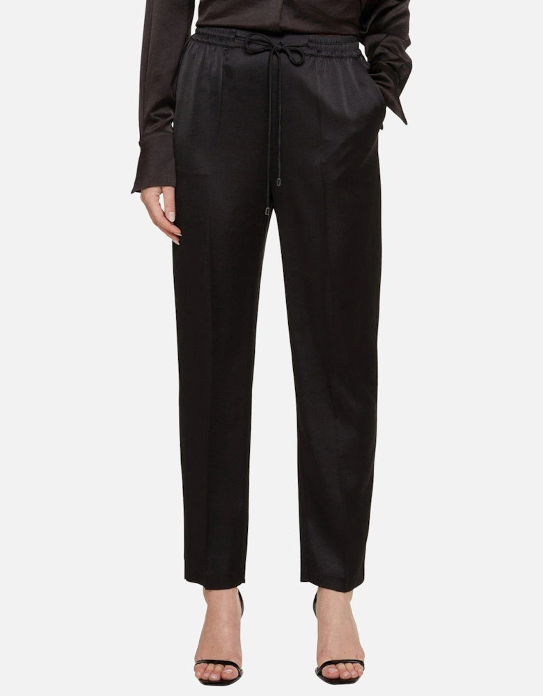 Natori Satin Slim Cut Jogger - Black