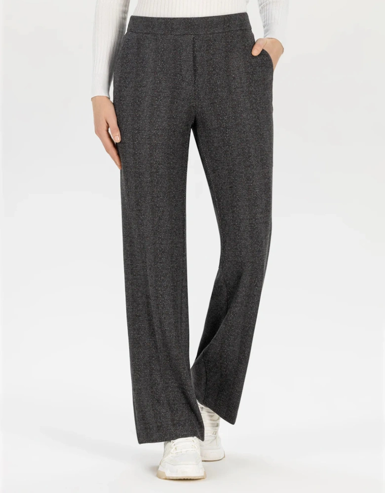 Tweed straight leg Editta pants