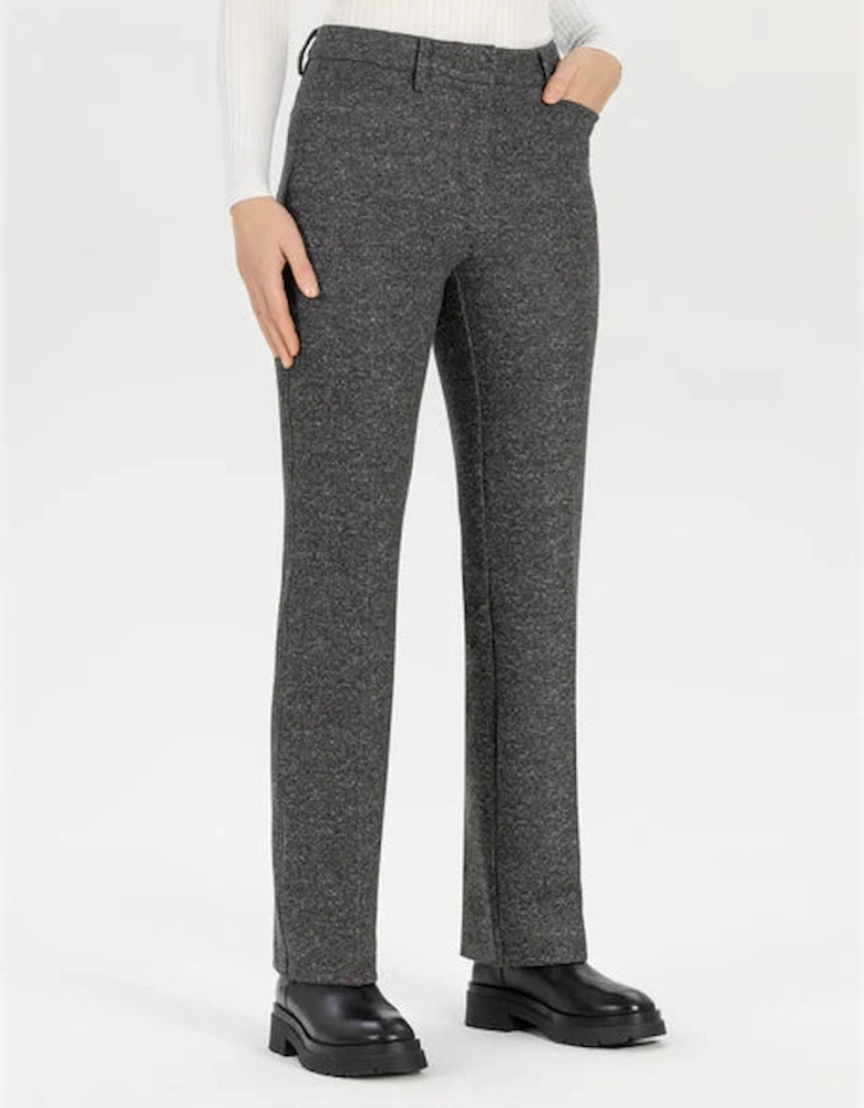 Tweed straight leg Editta pants