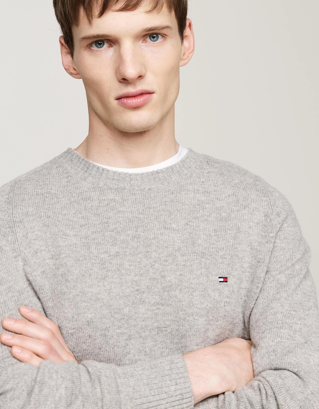 Lambswool Mens Crew Neck Jumper