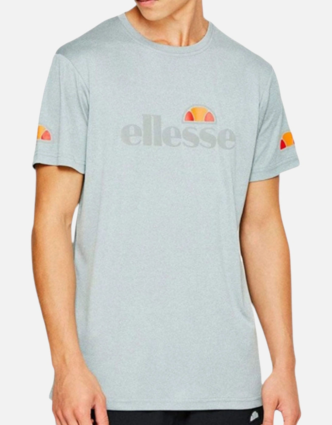 ELLESSE SAMMETI SXC06441 Mens T-shirt Crew Neck Short Sleeve Grey Casual Tee, 4 of 3