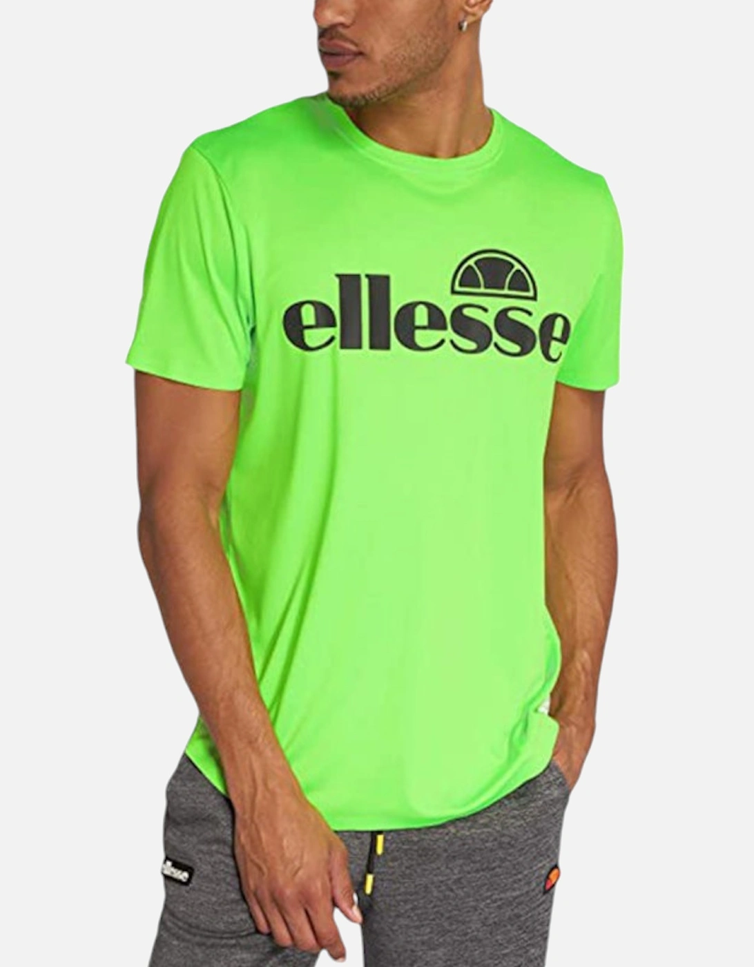 ELLESSE NOBU SXY05599 Mens T-Shirt Club Collar Short Sleeve Green Sports Tee, 5 of 4
