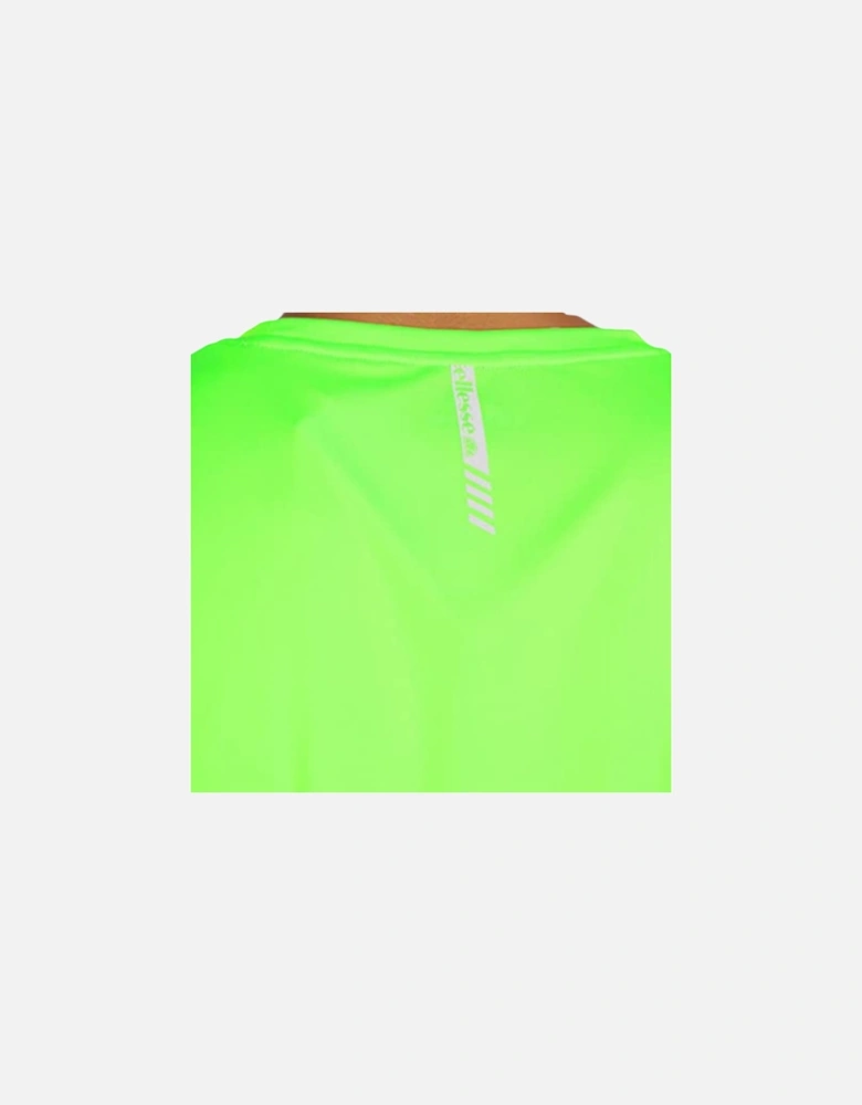 ELLESSE NOBU SXY05599 Mens T-Shirt Club Collar Short Sleeve Green Sports Tee