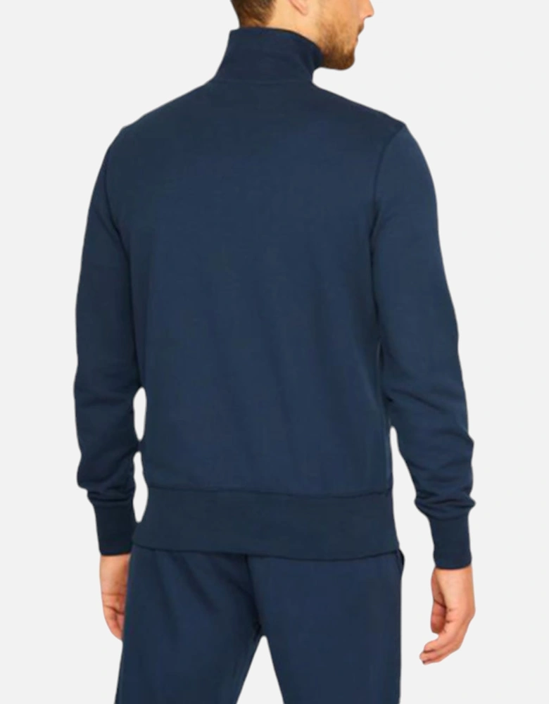 AMERIGO SQY05469 Mens Sweatshirt Half Zip Funnel Neck Casual Navy Jumper