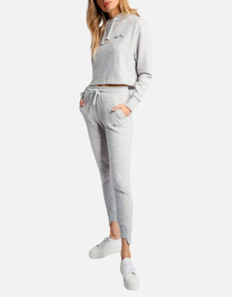 ELLESSE LIVERI SIW04380 Womens Crop Hoody Casual Sweatshirt Pullover Grey Hoodie