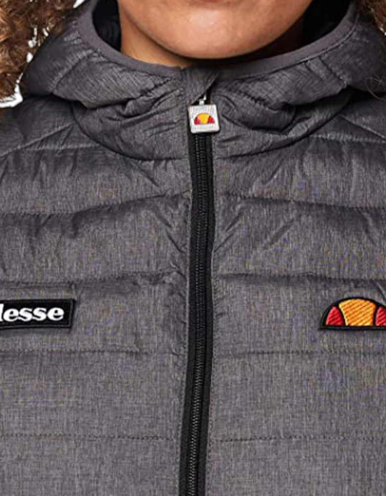 ELLESSE Lompard Womens Puffer Jacket Padded Quilted Hooded Winter Coat Hood Top