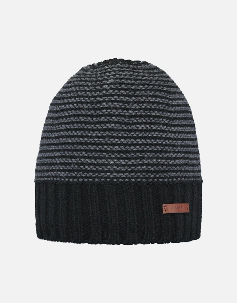 Mens David Chinky Knit Fleece Lined Beanie Hat