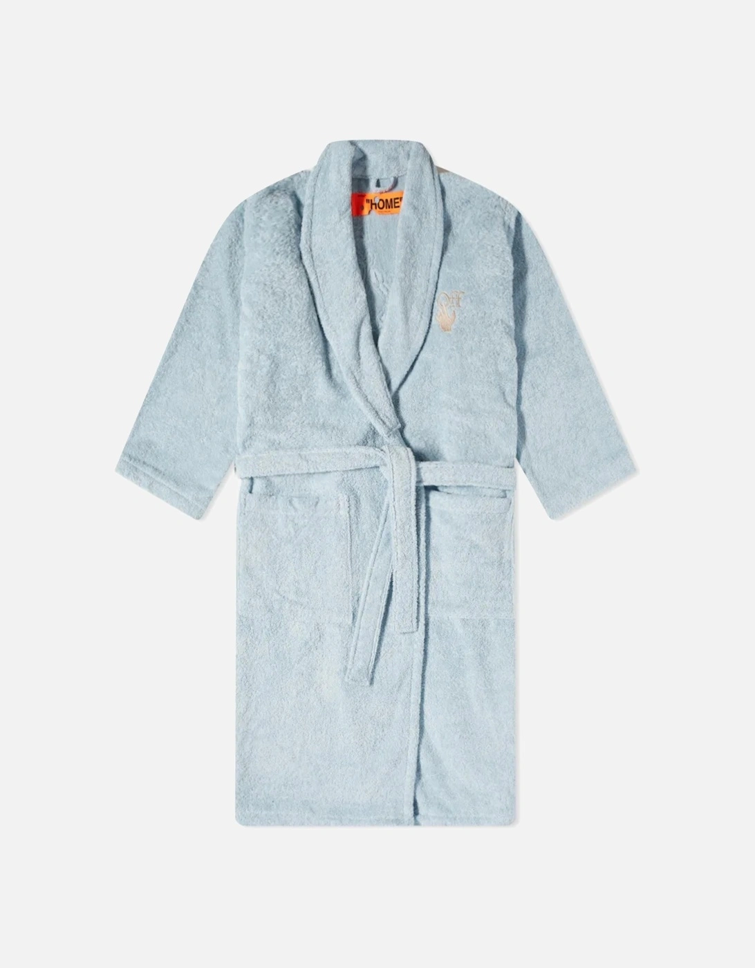 ARROW LEAVES LOGO BATHROBE LIGHT BLUE, 5 of 4