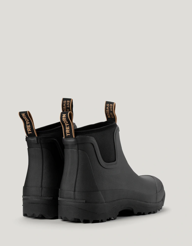 Terrang Unisex Low Neo Rubber Boot Black