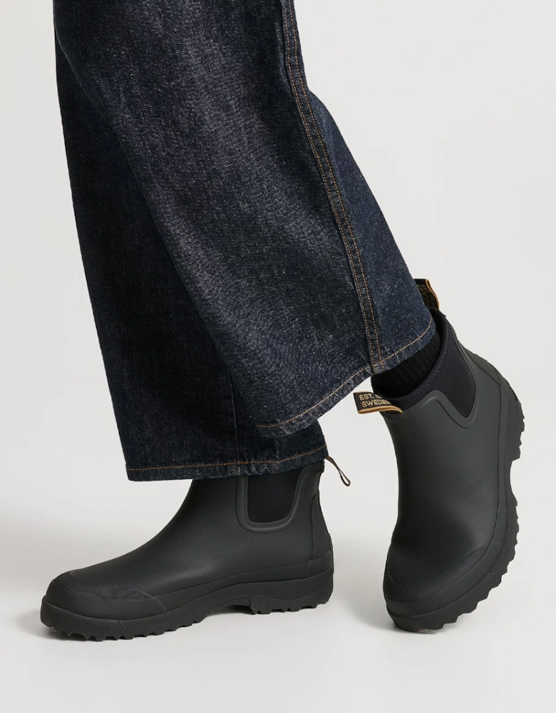 Terrang Unisex Low Neo Rubber Boot Black