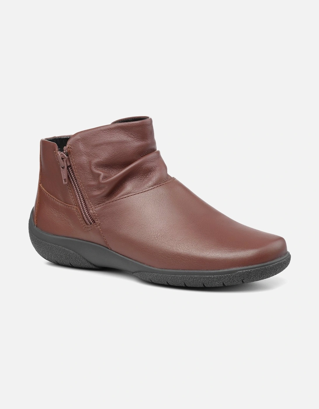 Hotter Women's Brown Murmur Wide Fit Ankle Boots - Size: 5