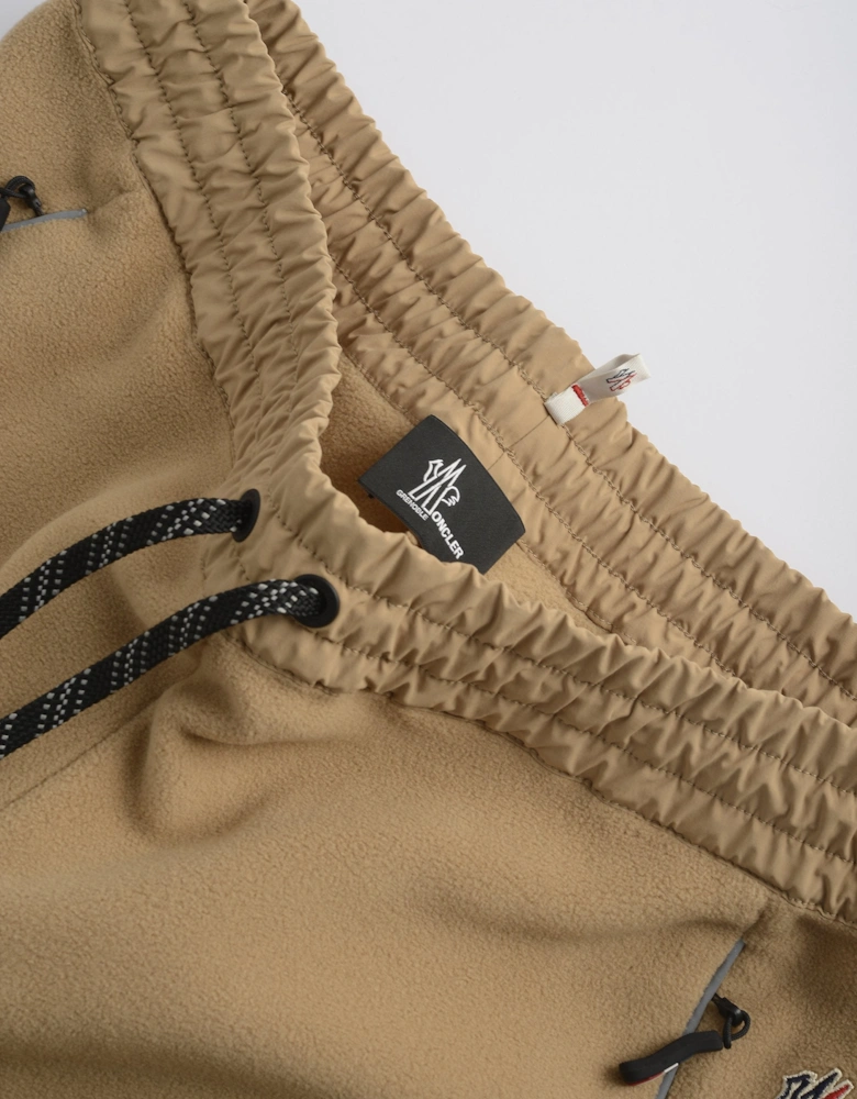 Cuffed Patch Pocket Joggers Beige