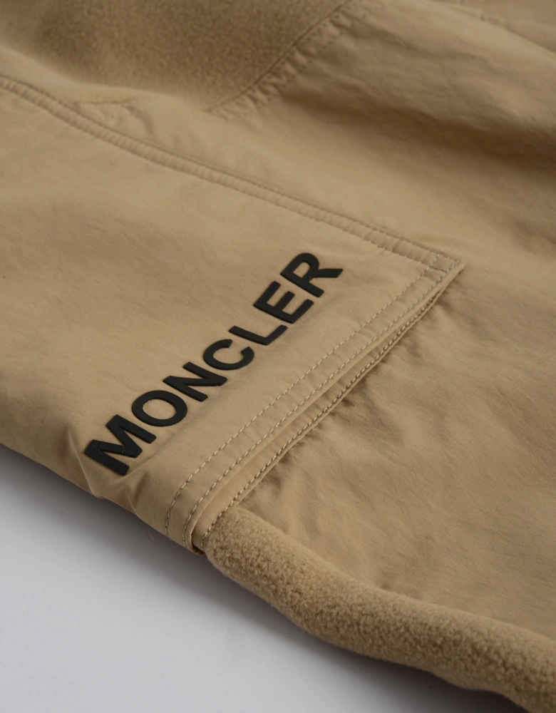 Cuffed Patch Pocket Joggers Beige