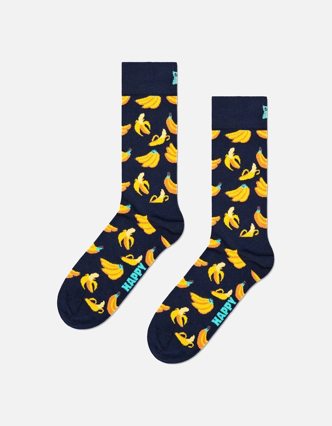 3-Pack Bananas, Cherries & Burgers Socks, Navy/Black