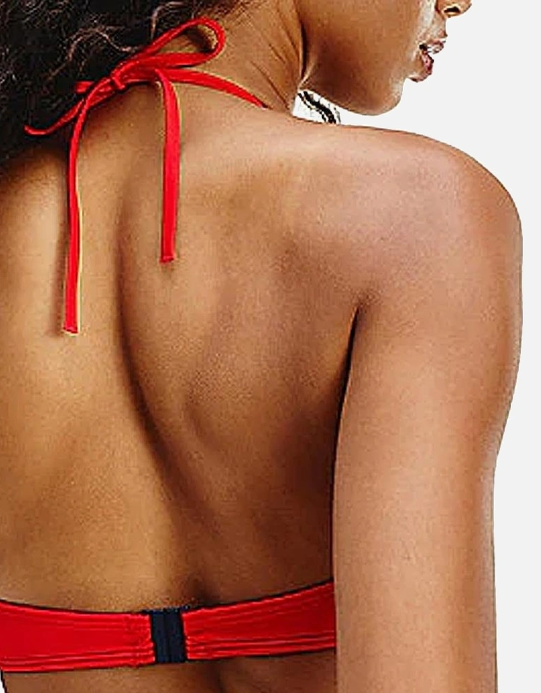 Bold Swim Halterneck Triangle Bikini Top, Red Glare