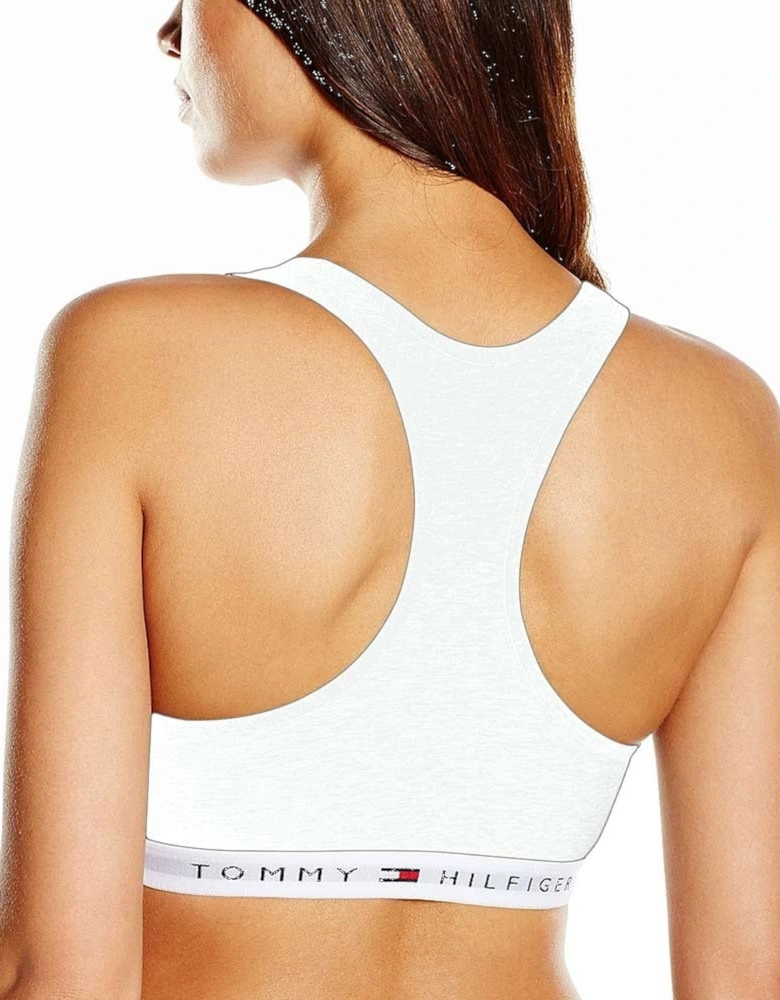 Iconic Cotton Bralette, White