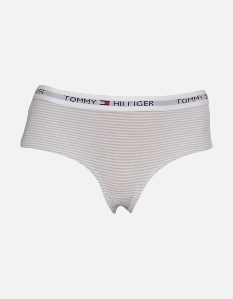 Iconic Cotton Shorty Brief, Blue Stripe