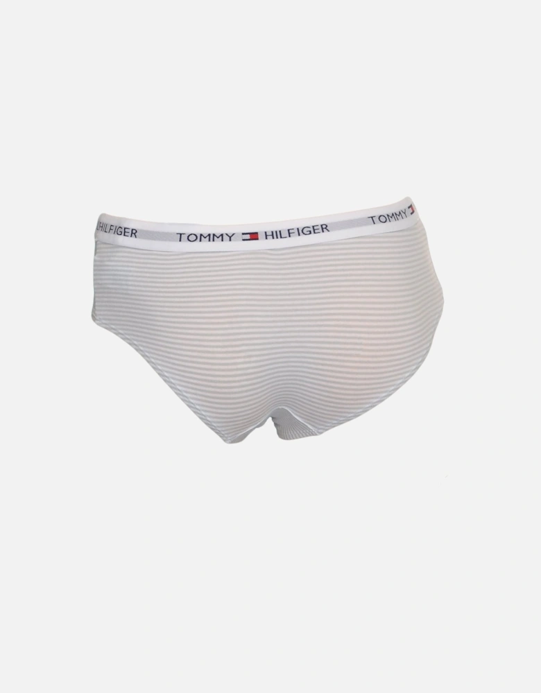 Iconic Cotton Shorty Brief, Blue Stripe