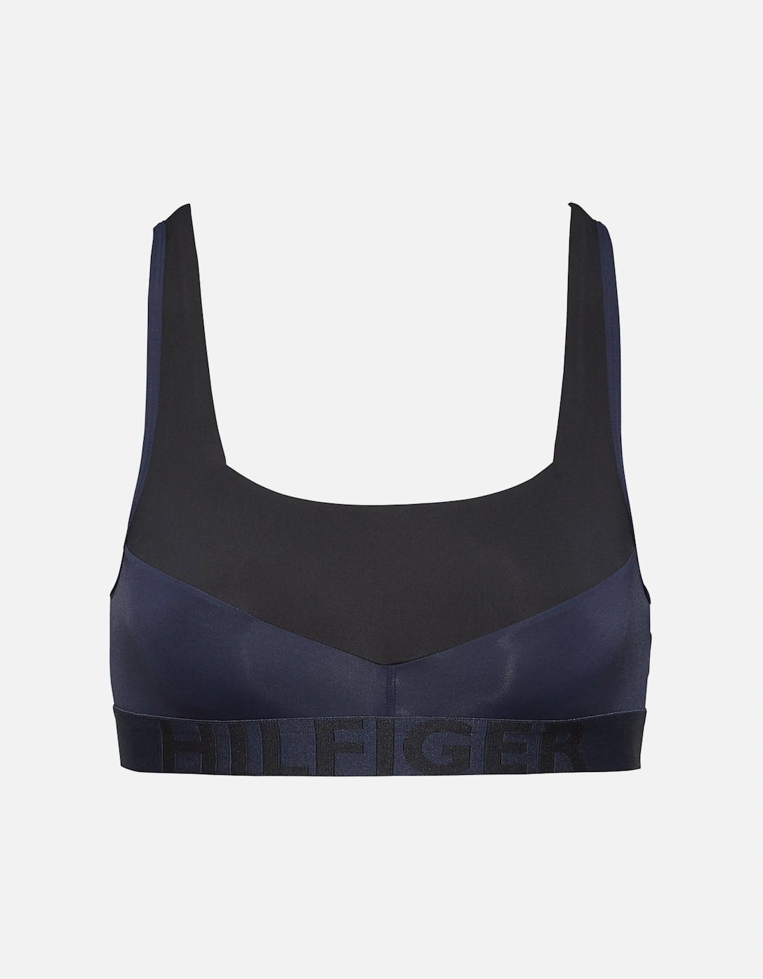 Bold Microfiber Bralette, Black / Navy Blazer, 2 of 1