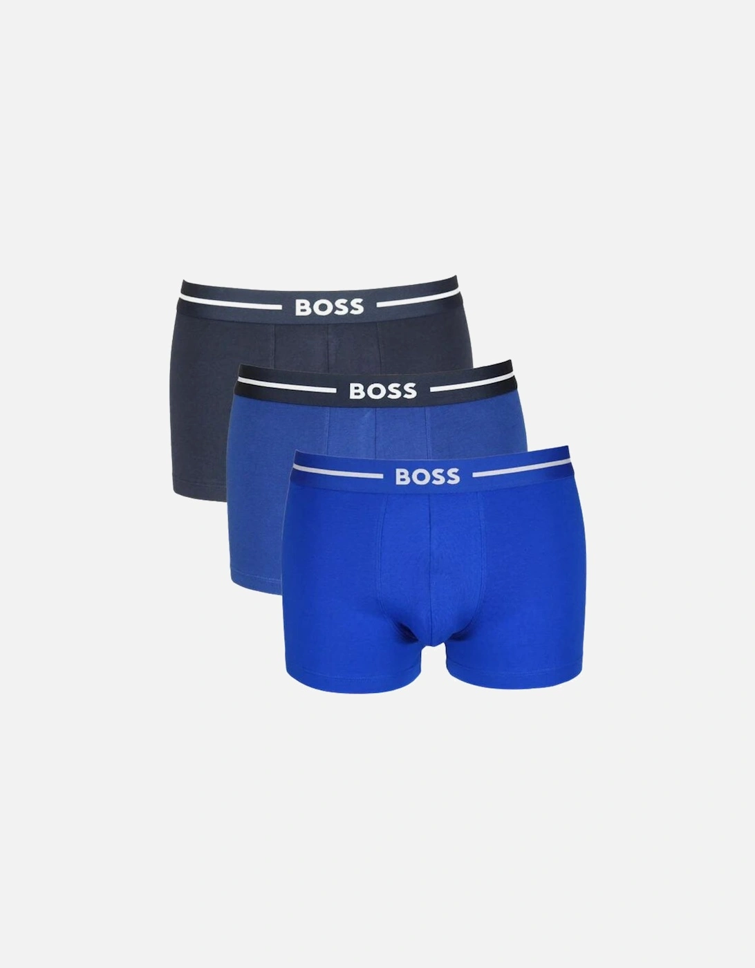 3-Pack Bold Logo Boxer Trunks, Blue Combination, 8 of 7