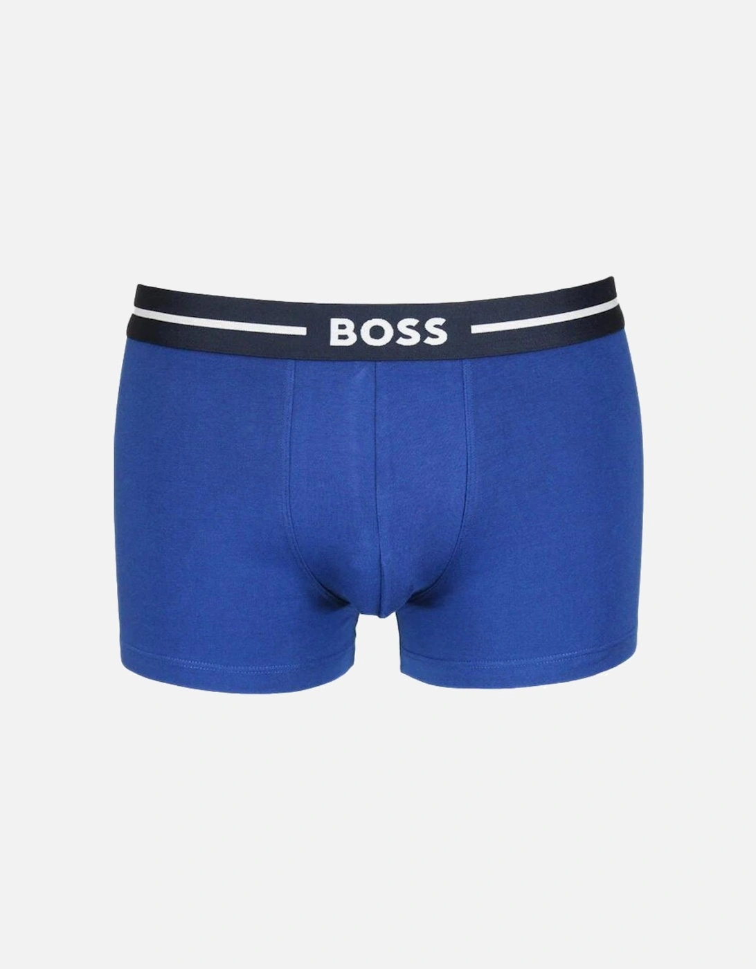 3-Pack Bold Logo Boxer Trunks, Blue Combination